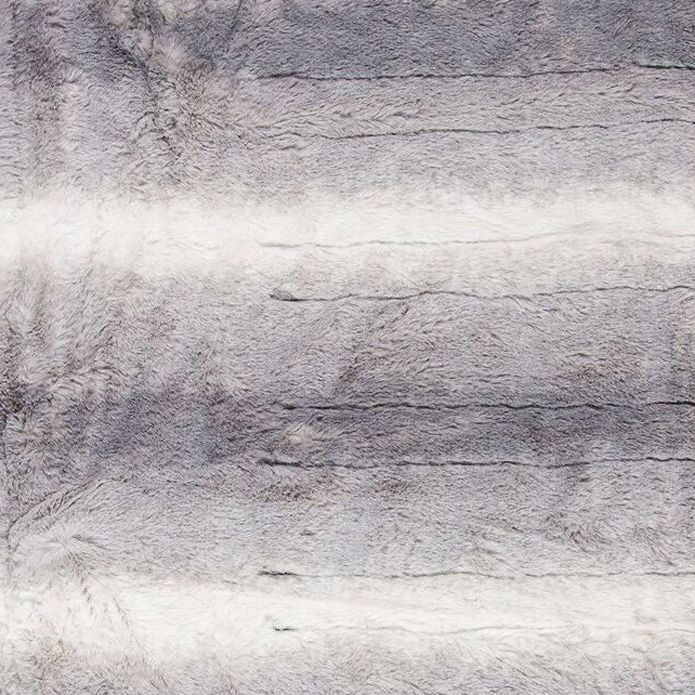 50" X 60" Gray And White Heated Electric Striped Throw Blanket HomeRoots