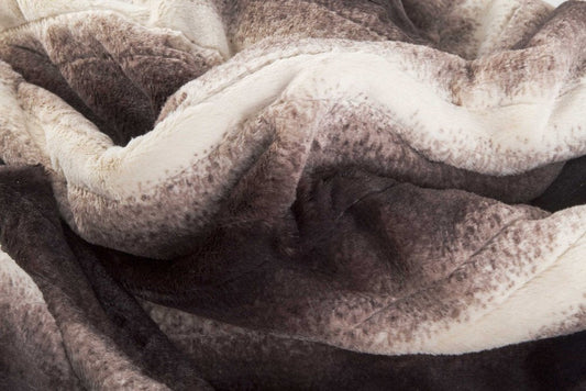 50" X 60" Brown And White Modern Contemporary Heated  Throw Blankets HomeRoots