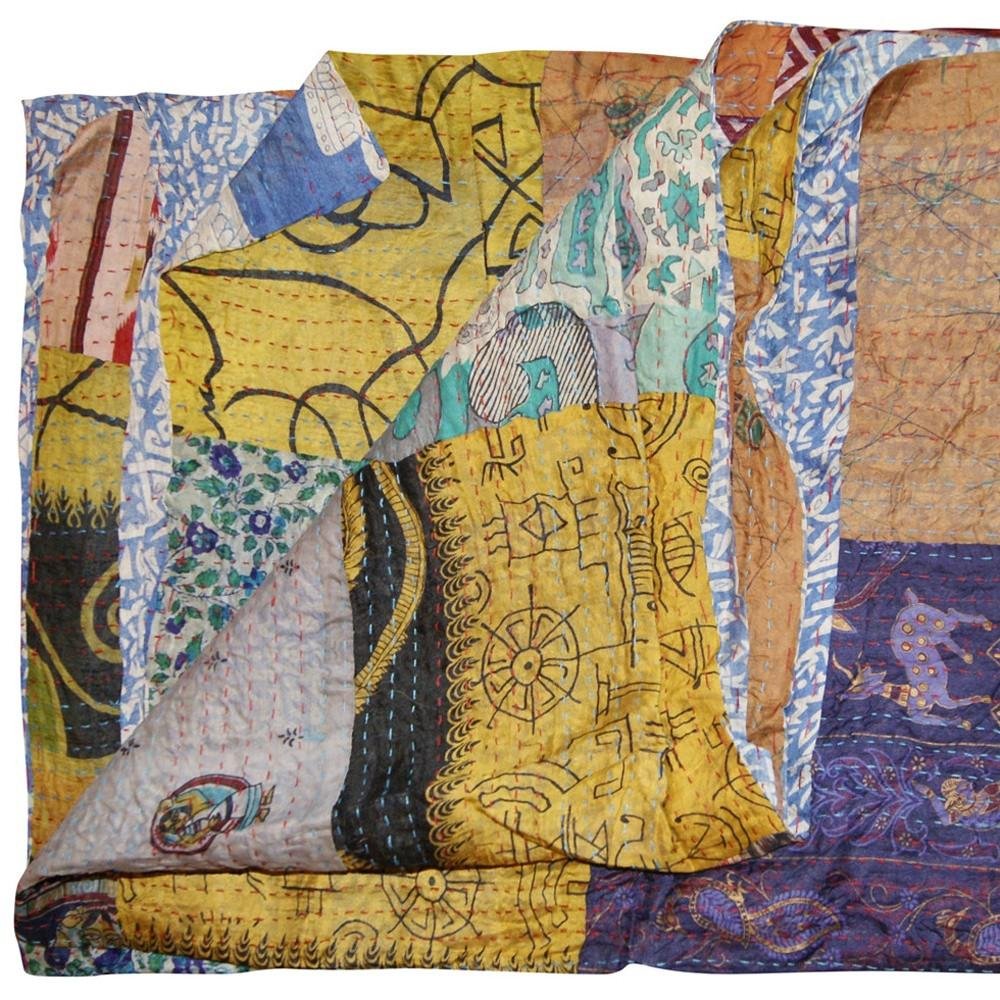 60" X 90" Silk Multicolor Throws HomeRoots