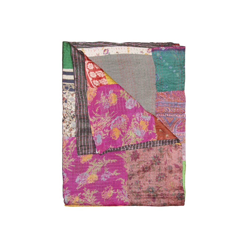 50" X 70" Silk Multicolor Throws HomeRoots