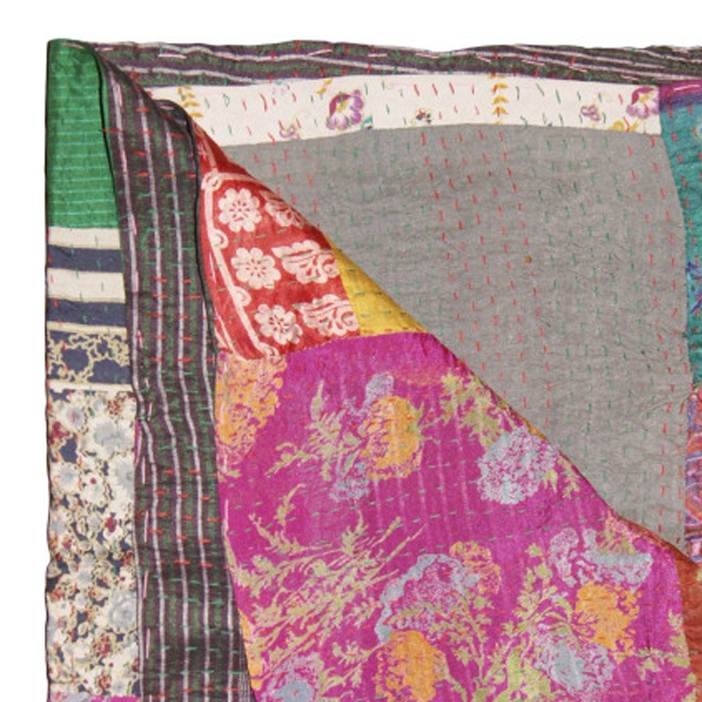50" X 70" Silk Multicolor Throws HomeRoots