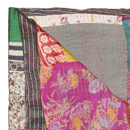 50" X 70" Silk Multicolor Throws HomeRoots