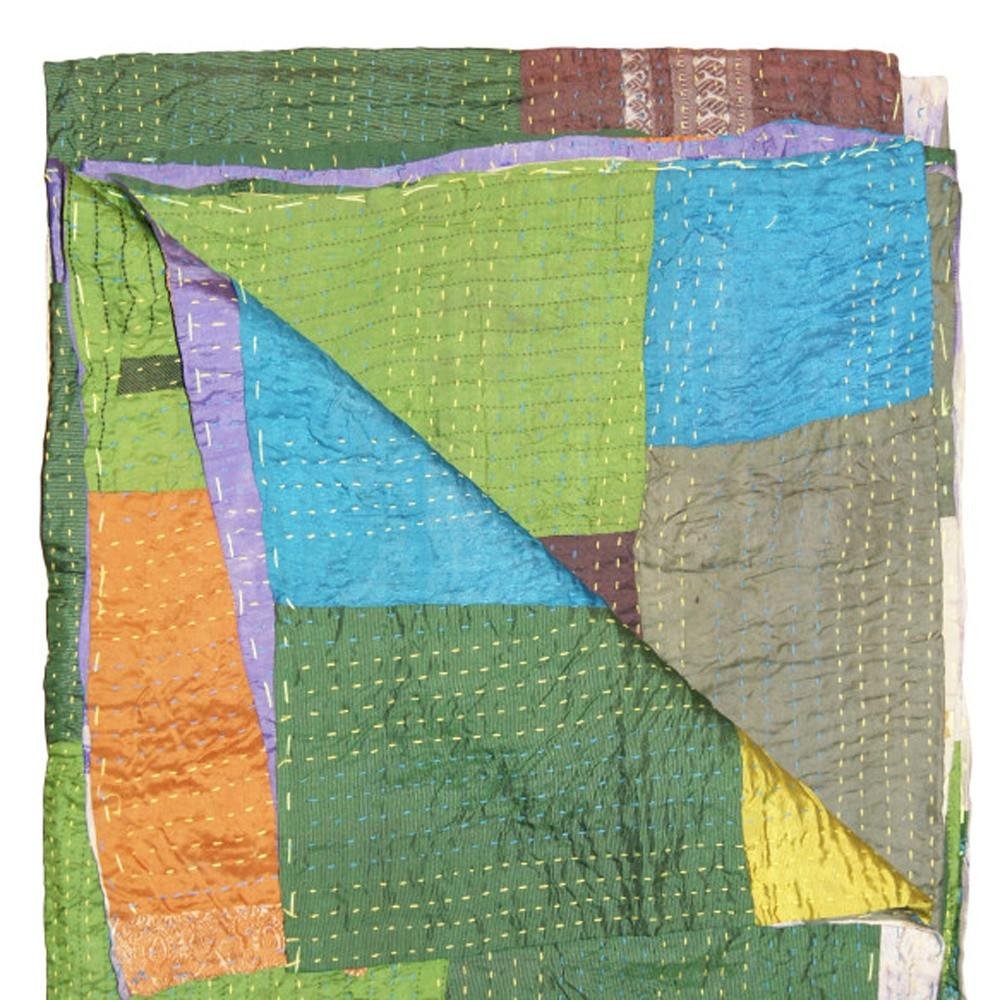 50" X 70" Silk Multicolor Throws HomeRoots