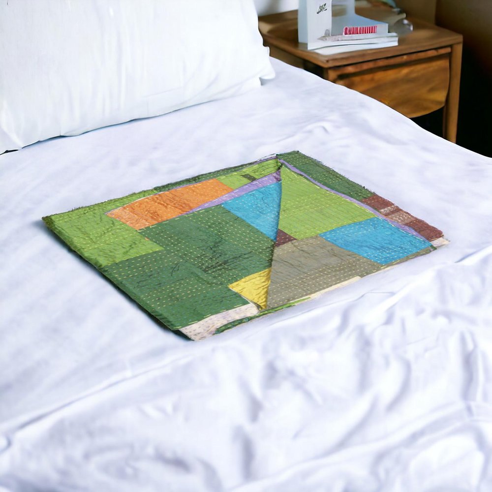 50" X 70" Silk Multicolor Throws HomeRoots