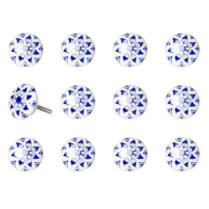 1.5" X 1.5" X 1.5" Ceramic Metal Multicolor 12 Pack Knob HomeRoots
