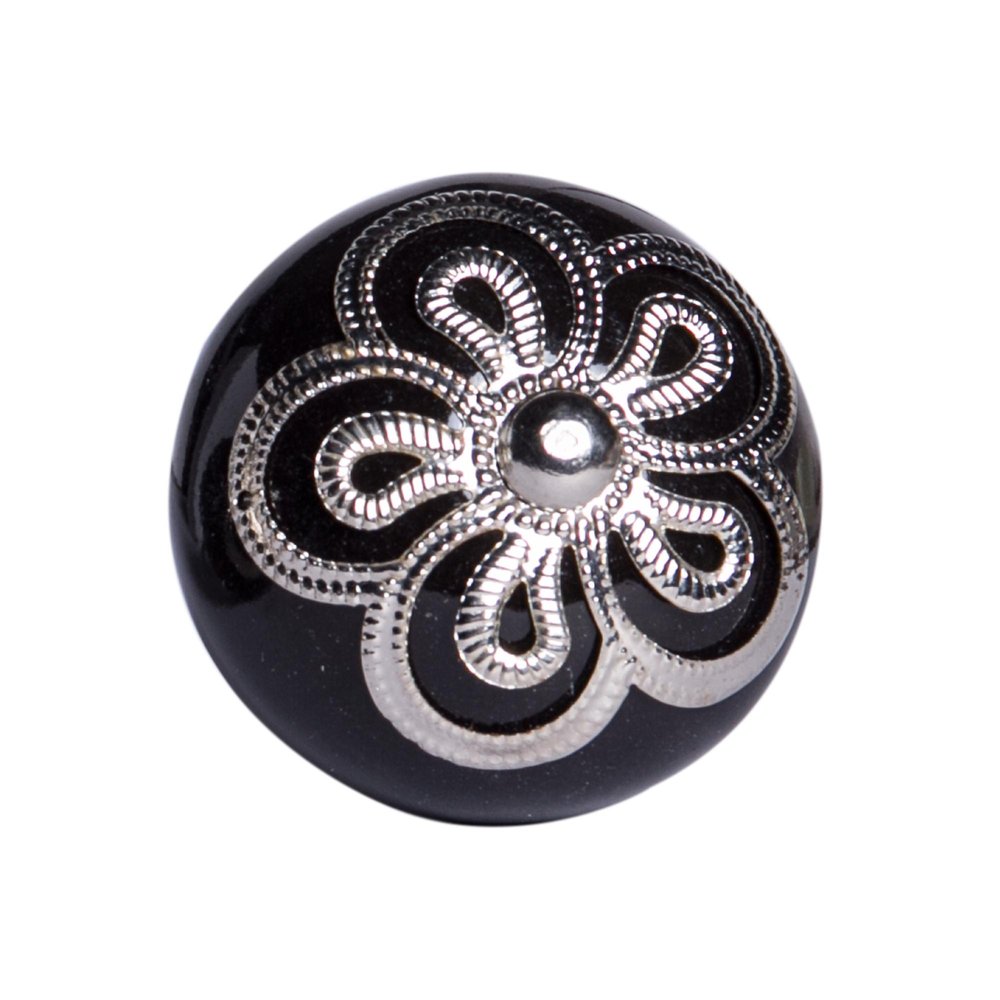 1.5" X 1.5" X 1.5" Ceramic Metal Multicolor 12 Pack Knob HomeRoots