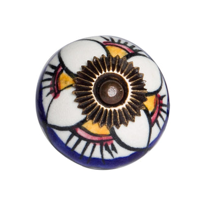 1.5" X 1.5" X 1.5" Ceramic Metal Multicolor 12 Pack Knob HomeRoots