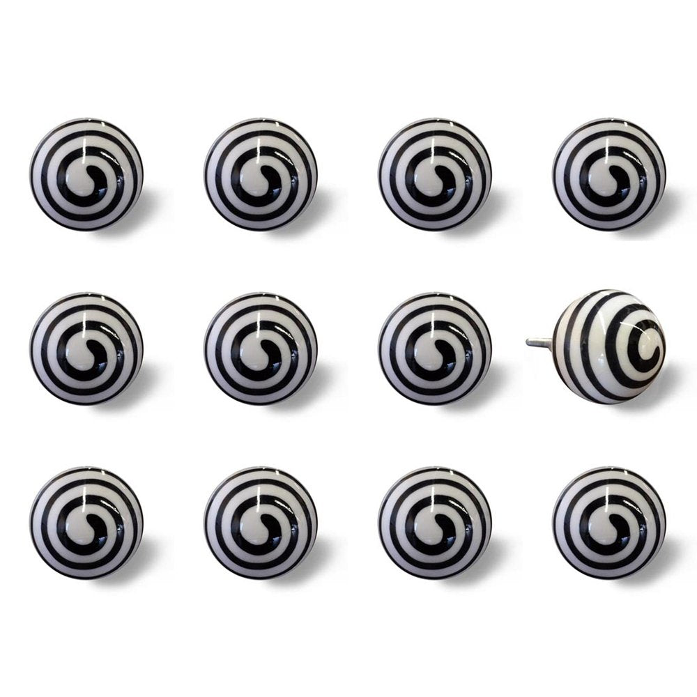 1.5" X 1.5" X 1.5" Ceramic Metal Multicolor 12 Pack Knob HomeRoots
