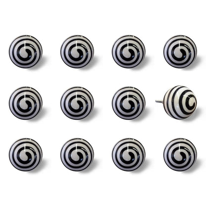 1.5" X 1.5" X 1.5" Ceramic Metal Multicolor 12 Pack Knob HomeRoots