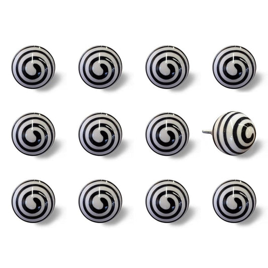 1.5" X 1.5" X 1.5" Ceramic Metal Multicolor 12 Pack Knob HomeRoots
