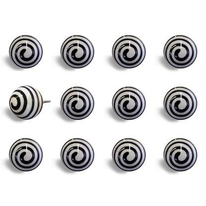 1.5" X 1.5" X 1.5" Ceramic Metal Multicolor 12 Pack Knob HomeRoots