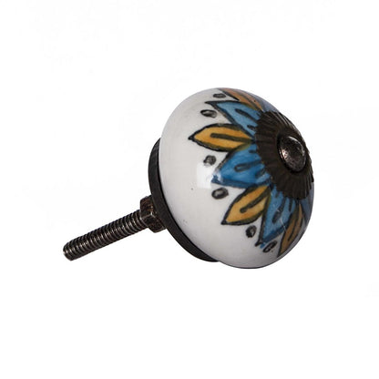 1.5" X 1.5" X 1.5" Ceramic Metal Multicolor 12 Pack Knob HomeRoots