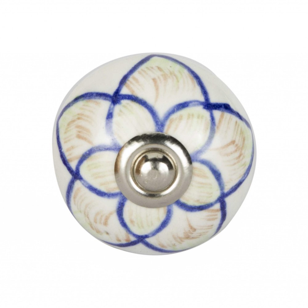 1.5" X 1.5" X 1.5" Ceramic Metal Multicolor 12 Pack Knob HomeRoots