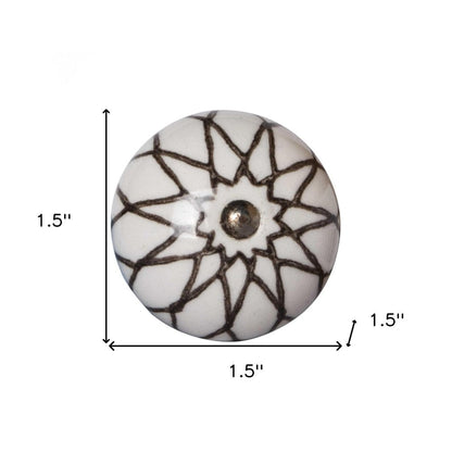 1.5" X 1.5" X 1.5" Ceramic Metal Multicolor 12 Pack Knob HomeRoots
