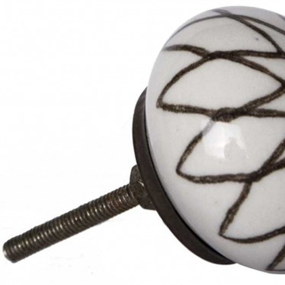 1.5" X 1.5" X 1.5" Ceramic Metal Multicolor 12 Pack Knob HomeRoots