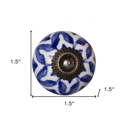 1.5" X 1.5" X 1.5" Ceramic Metal Multicolor 12 Pack Knob HomeRoots