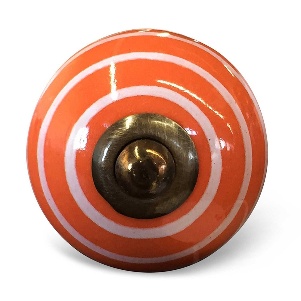1.5" X 1.5" X 1.5" Ceramic Metal Multicolor 12 Pack Knob HomeRoots