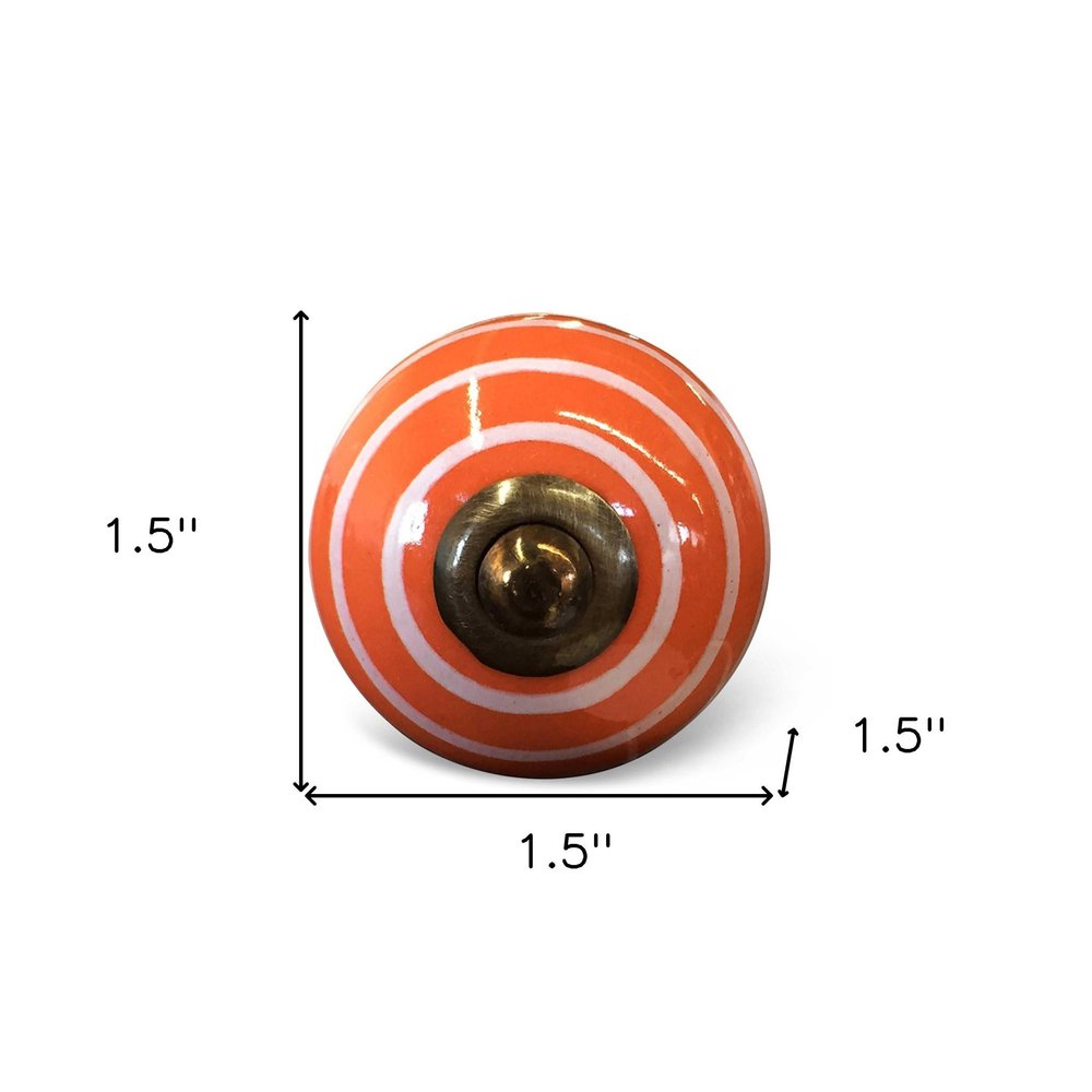 1.5" X 1.5" X 1.5" Ceramic Metal Multicolor 12 Pack Knob HomeRoots