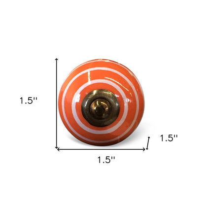 1.5" X 1.5" X 1.5" Ceramic Metal Multicolor 12 Pack Knob HomeRoots