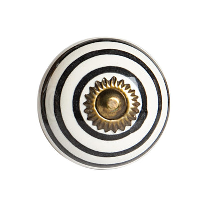 1.5" X 1.5" X 1.5" Ceramic Metal Multicolor 12 Pack Knob HomeRoots
