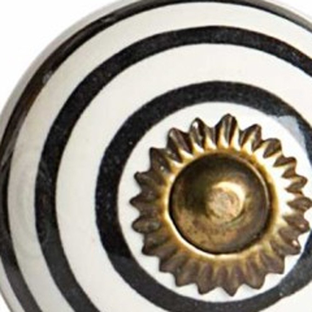 1.5" X 1.5" X 1.5" Ceramic Metal Multicolor 12 Pack Knob HomeRoots