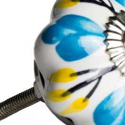 1.5" X 1.5" X 1.5" Ceramic Metal Multicolor 12 Pack Knob HomeRoots
