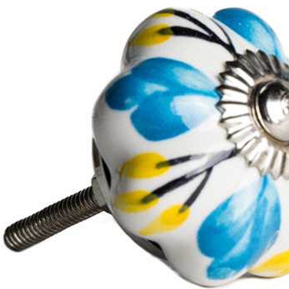 1.5" X 1.5" X 1.5" Ceramic Metal Multicolor 12 Pack Knob HomeRoots
