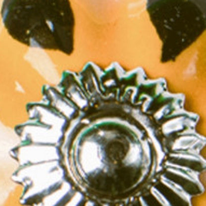 Set of Twelve Yellow And Green Ceramic Drawer Pull Knobs HomeRoots