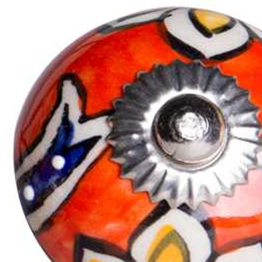 1.5" X 1.5" X 1.5" Ceramic Metal Multicolor 12 Pack Knob HomeRoots