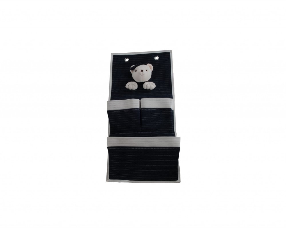 3 Pocket Storage Teddy Bear Wall Hanger — view 3