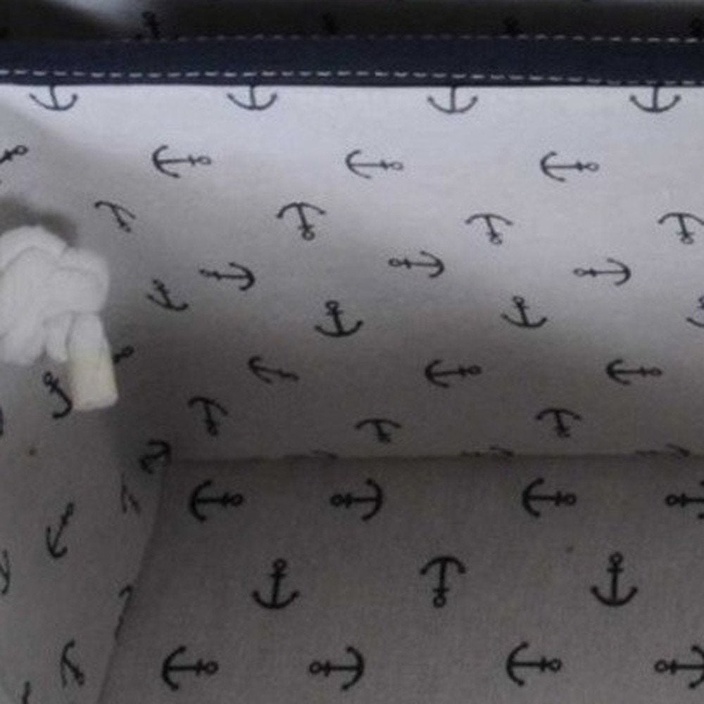 13.5" X 17" X 22.5" Blue Fabric Basket With Bow  Decoration Set Of 5 HomeRoots