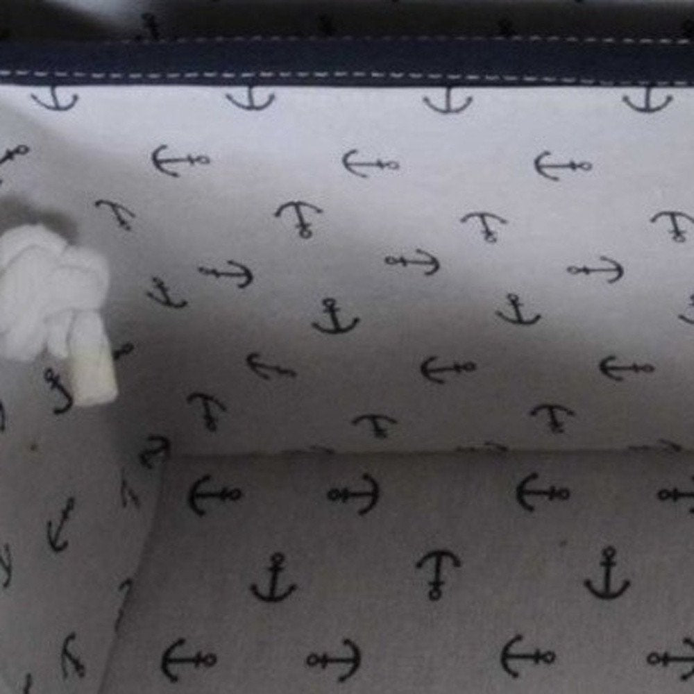 13.5" X 17" X 22.5" Blue Fabric Basket With Bow  Decoration Set Of 5 HomeRoots