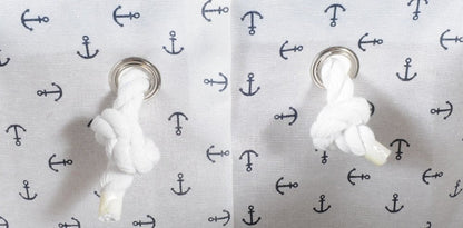 13.5" X 17" X 22.5" Blue Fabric Basket With Bow  Decoration Set Of 5 HomeRoots