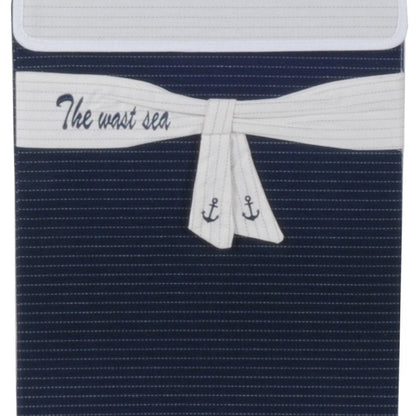 12" Blue Fabric Basket HomeRoots