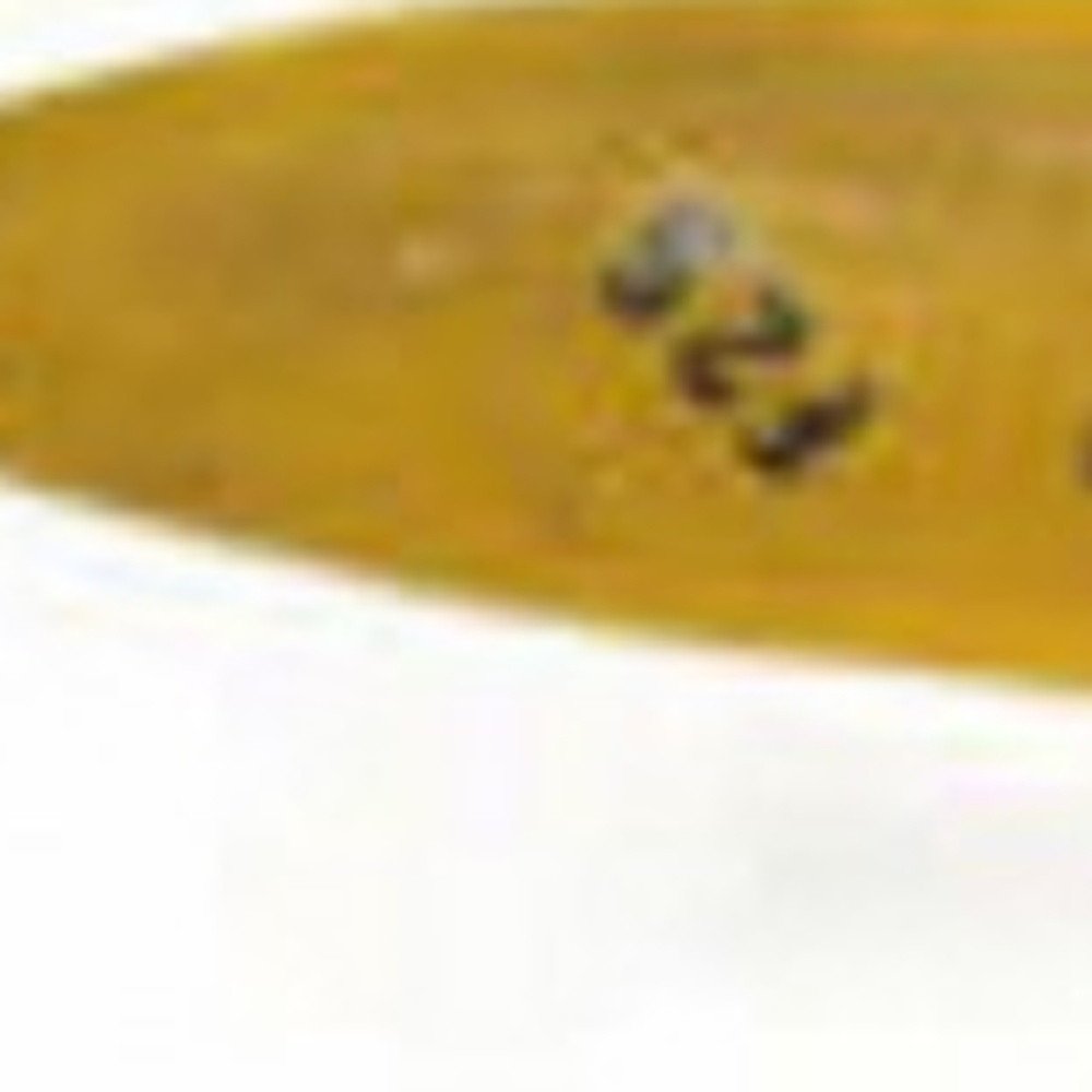 5" Yellow and Black Metal Hand Painted Figurine Tabletop Sculpture — view 7