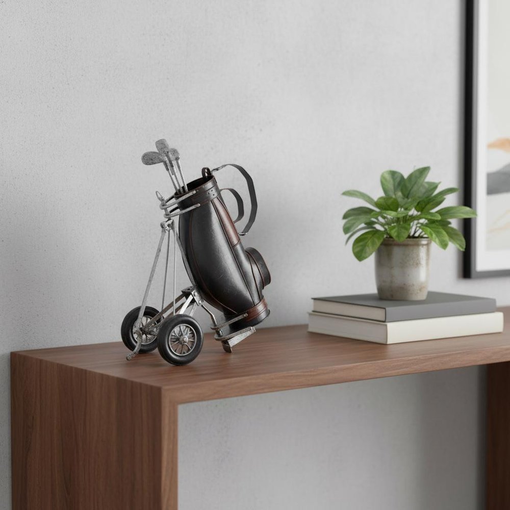6.5" X 8" X 10" Black Golf Bag — view 10