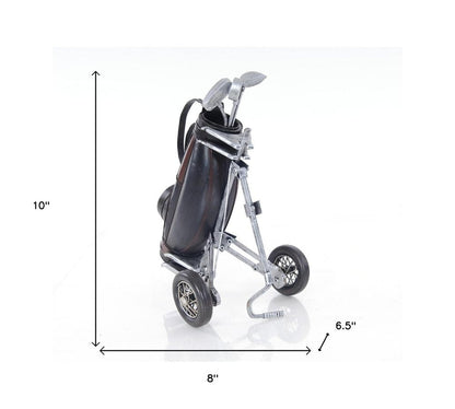 6.5" X 8" X 10" Black Golf Bag HomeRoots