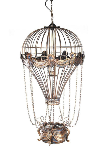 23" x 23" x 41" Vintage Hot Air Balloon Pendant HomeRoots