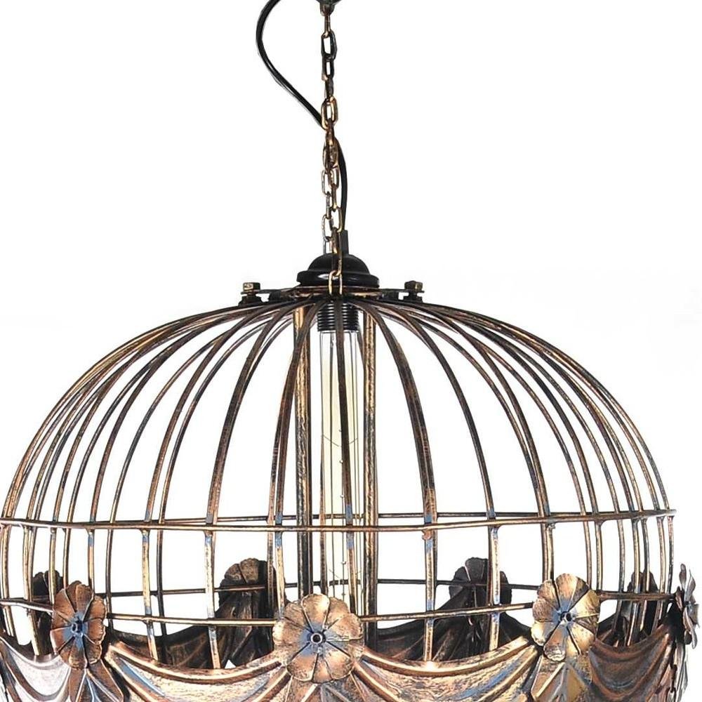 23" x 23" x 41" Vintage Hot Air Balloon Pendant — view 5