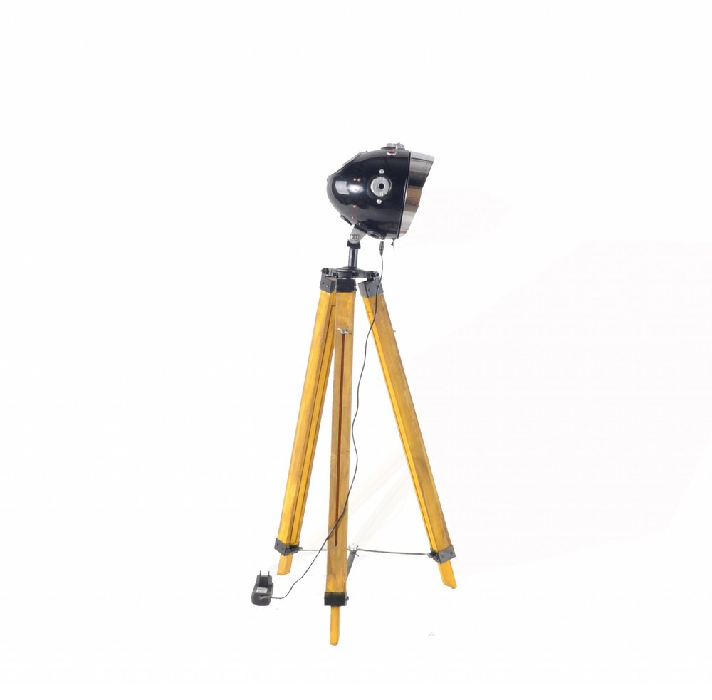 35" Brown Tripod Floor Lamp With Cone HomeRoots