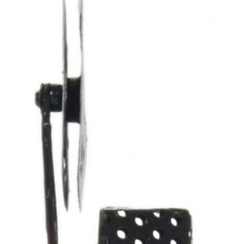 13" Black Metal Hand Painted Figurine Tabletop Sculpture HomeRoots