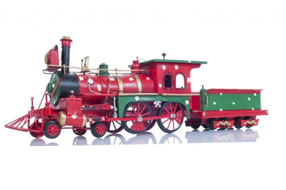 Handmade Tin Christmas Train Model HomeRoots