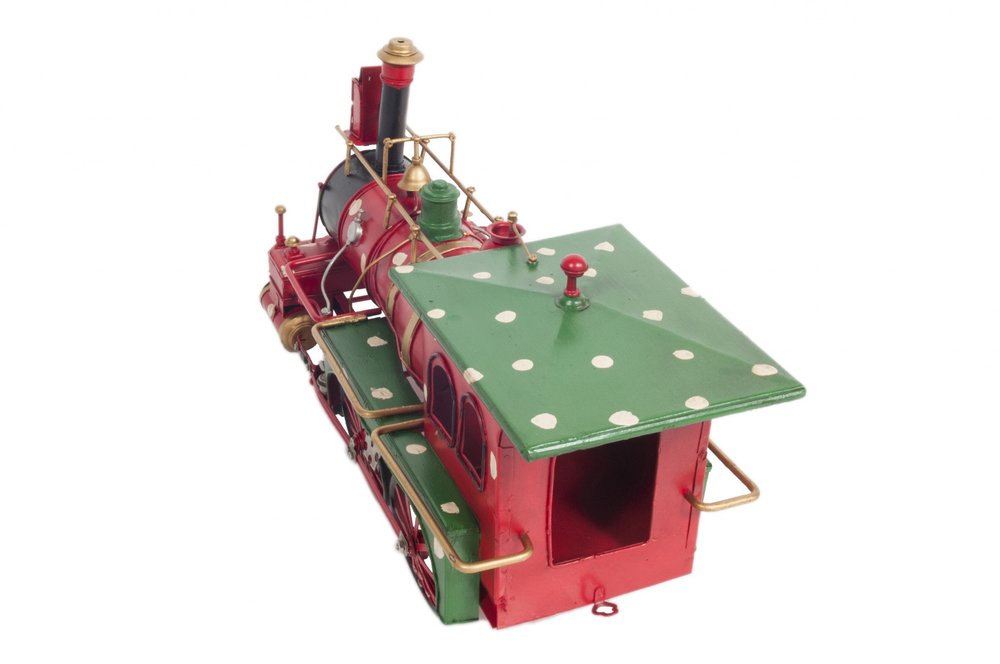Handmade Tin Christmas Train Model HomeRoots