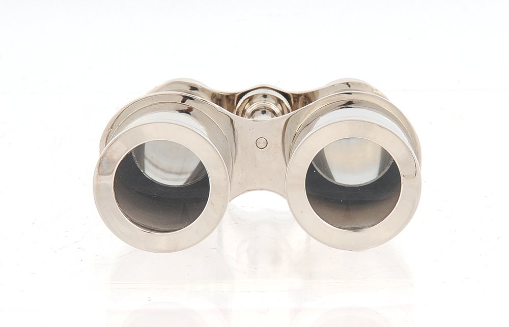 3" Brass Aluminum Hand Painted Decorative Binocular Tabletop Sculpture HomeRoots