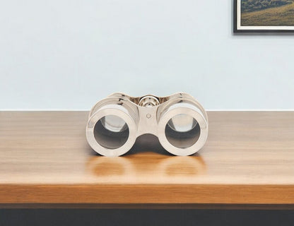 3" Brass Aluminum Hand Painted Decorative Binocular Tabletop Sculpture HomeRoots