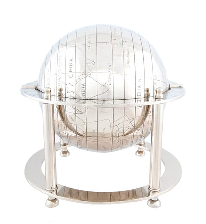 15" Nickel Metal Hand Painted Figurine Tabletop Sculpture HomeRoots