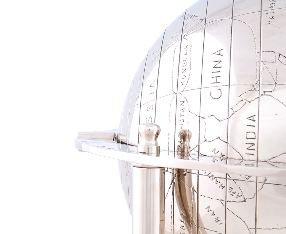 15" Nickel Metal Hand Painted Figurine Tabletop Sculpture HomeRoots