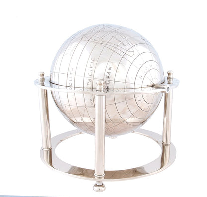 15" Nickel Metal Hand Painted Figurine Tabletop Sculpture HomeRoots