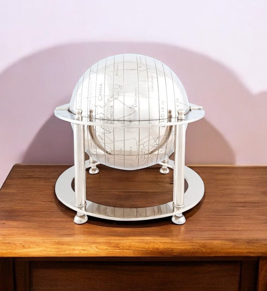 15" Nickel Metal Hand Painted Figurine Tabletop Sculpture HomeRoots