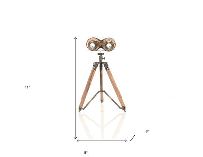 11" Brass Metal Hand Painted Figurine Tabletop Sculpture HomeRoots